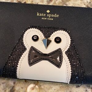 NWOT Kate Spade Penguin Leather Wallet